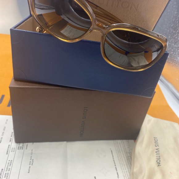 Louis Vuitton AVA Tortoise Obsession Z0806W sunglasses brown shimmering oval - Picture 10 of 11